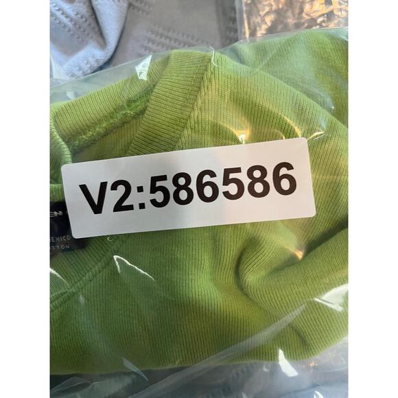 Ralph Lauren Sport Lime Green Long Sleeve Cotton Sweater Women's XL - Picture 4 of 8